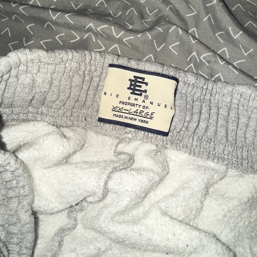 Eric Emanuel Light Gray Lounge Shorts